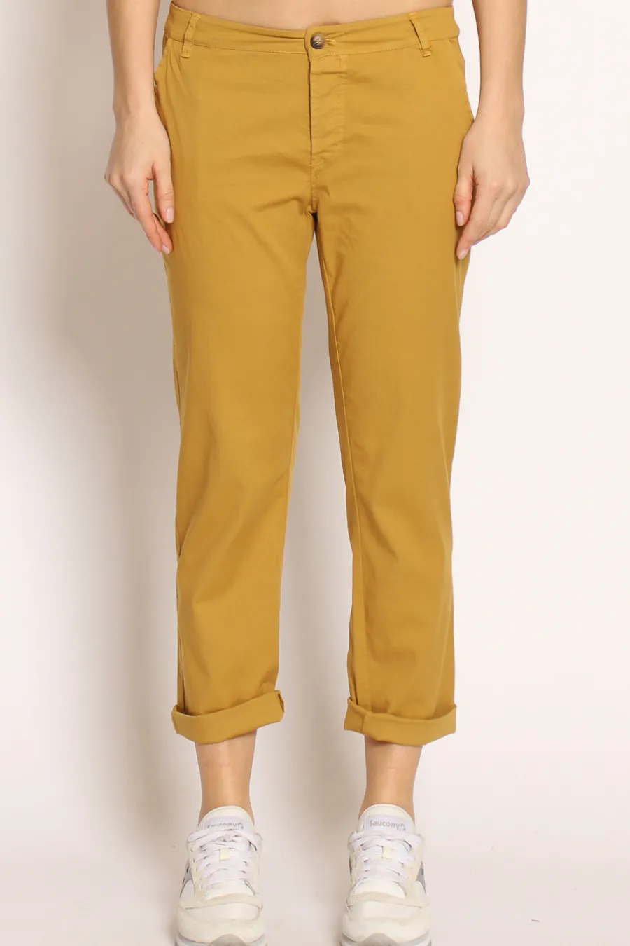 Zeroassoluto Pantalone LOIS chino cotone elasticizzato- Pantaloni