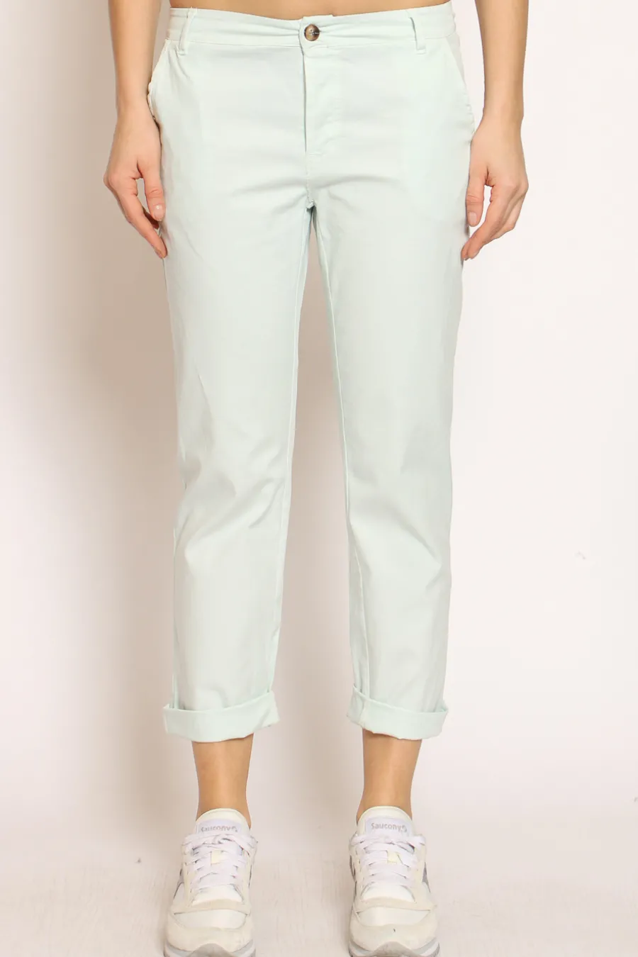 Zeroassoluto Pantalone LOIS chino cotone elasticizzato- Pantaloni