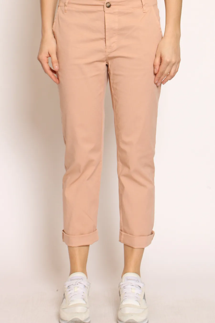 Zeroassoluto Pantalone LOIS chino cotone elasticizzato- Pantaloni