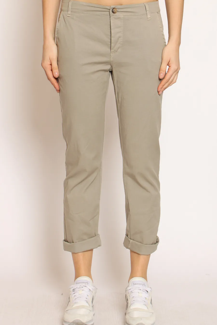 Zeroassoluto Pantalone LOIS chino cotone elasticizzato- Pantaloni