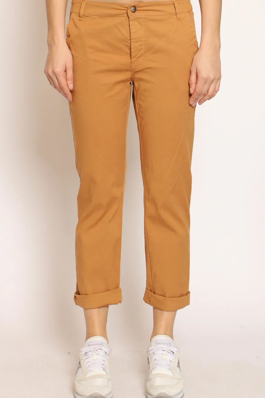 Zeroassoluto Pantalone LOIS chino cotone elasticizzato- Pantaloni