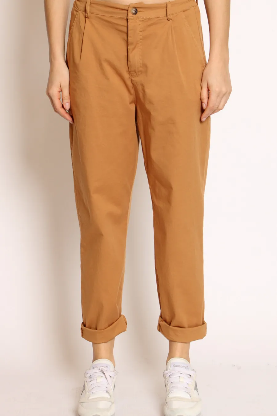 Zeroassoluto Pantalone lola c/pinces ed elastico dietro- Pantaloni