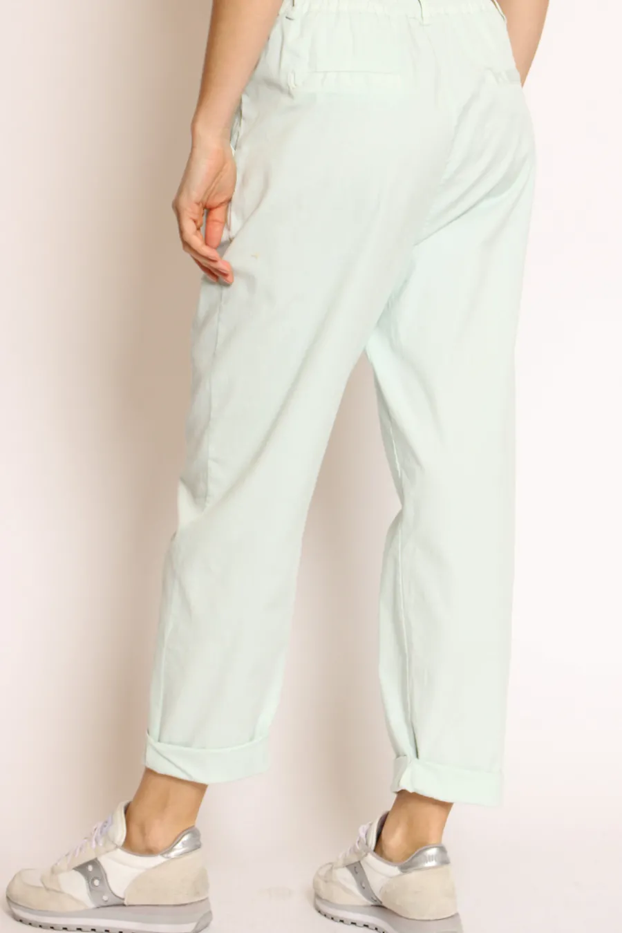 Zeroassoluto Pantalone lola c/pinces ed elastico dietro- Pantaloni