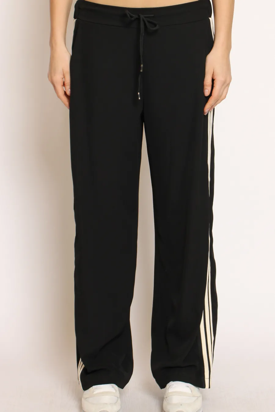 Zeroassoluto Pantalone LORIS tessuto fluido banda- Pantaloni