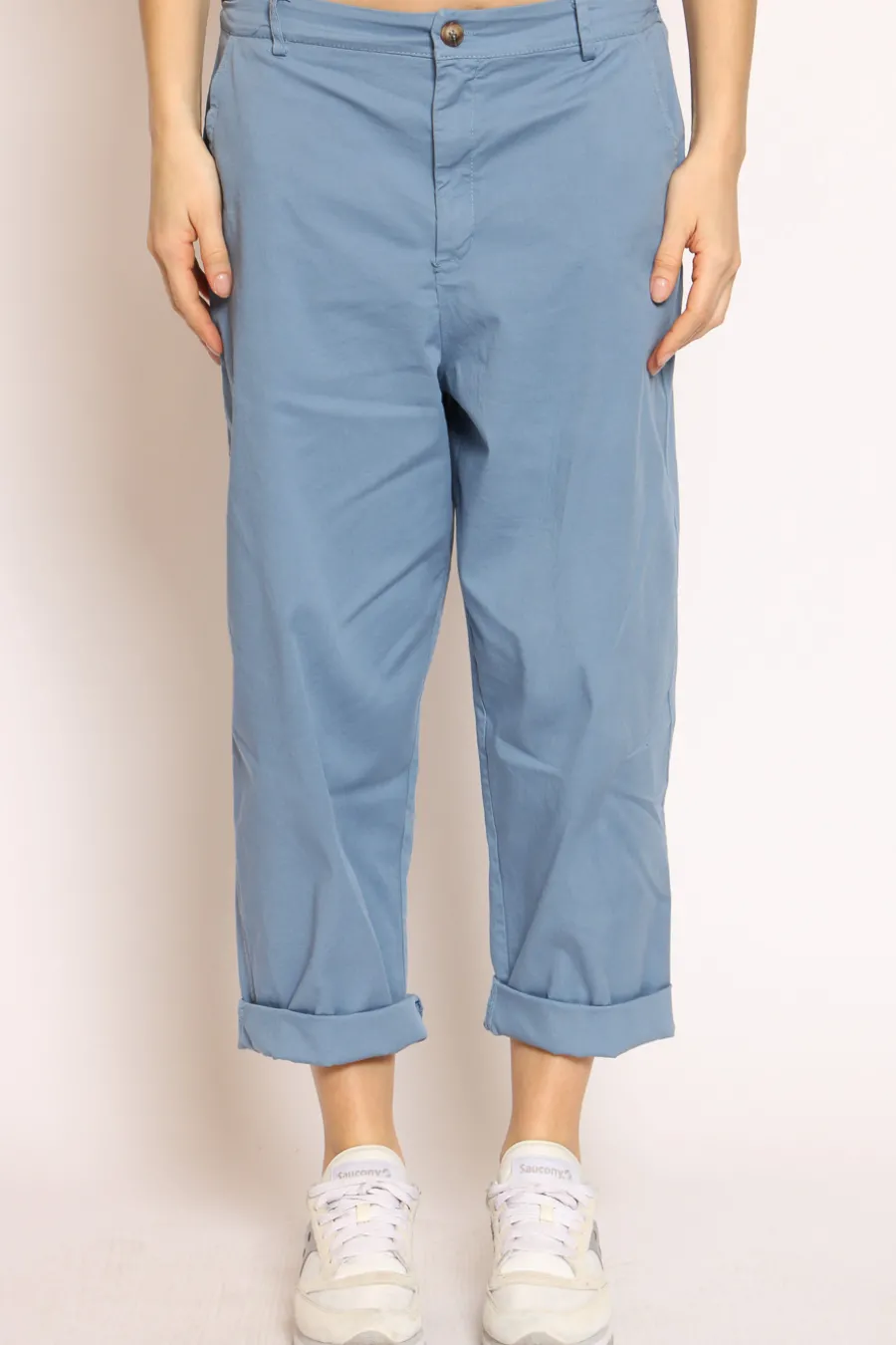 Zeroassoluto Pantalone LORY baggy cotone- Pantaloni