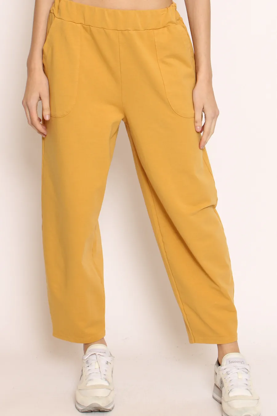 Zeroassoluto Pantalone mom fit felpa light- Pantaloni