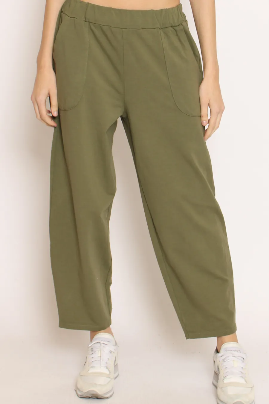 Zeroassoluto Pantalone mom fit felpa light- Pantaloni