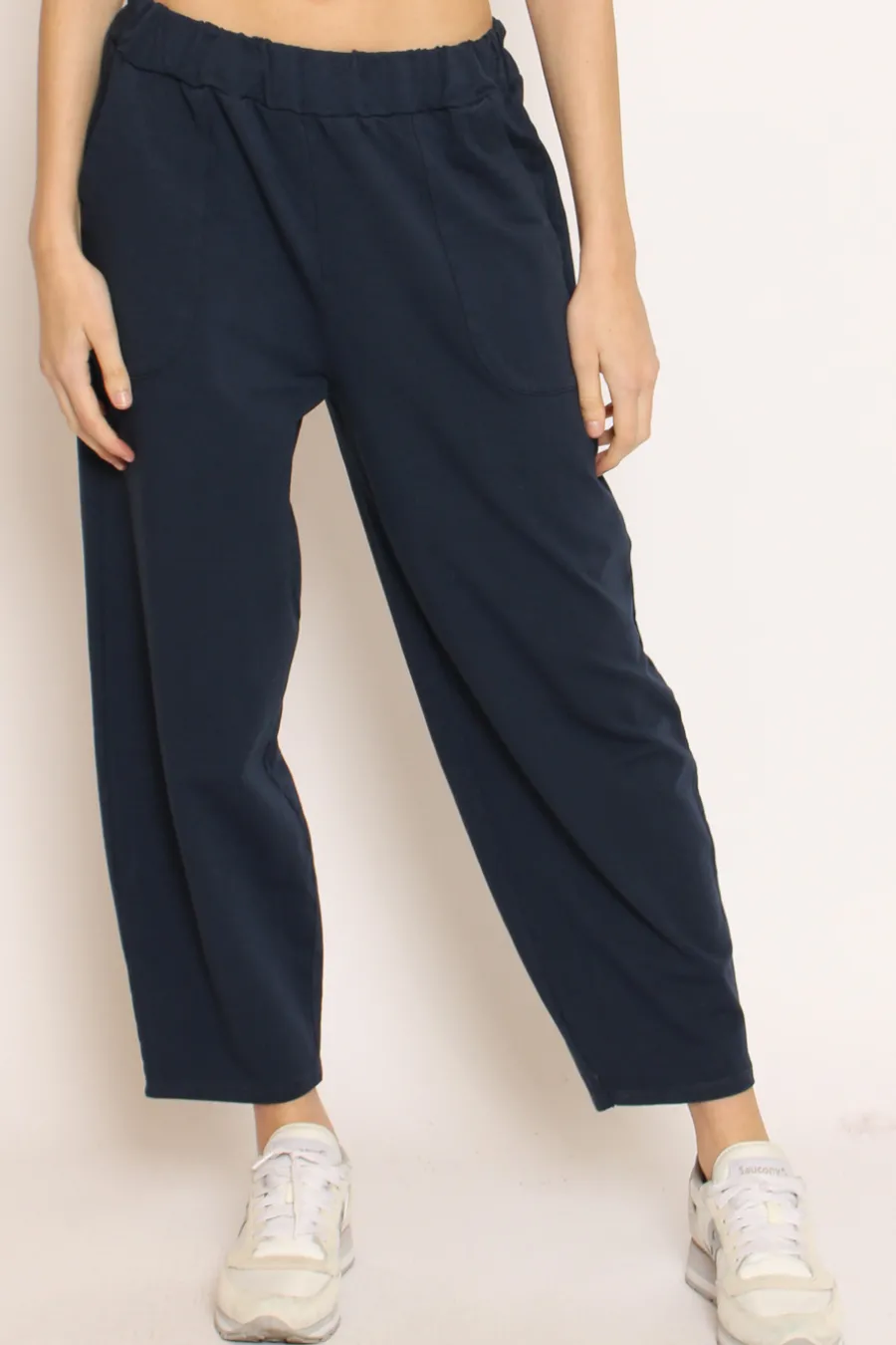 Zeroassoluto Pantalone mom fit felpa light- Pantaloni