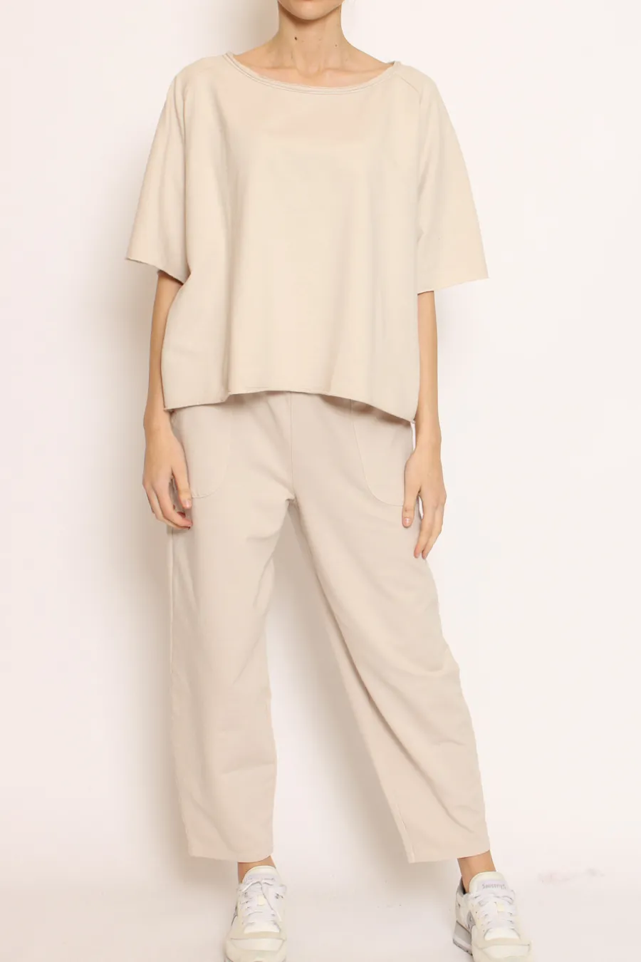 Zeroassoluto Pantalone mom fit felpa light- Pantaloni