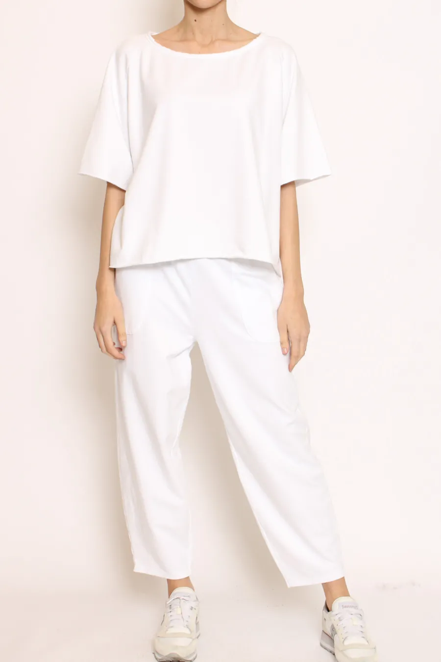 Zeroassoluto Pantalone mom fit felpa light- Pantaloni