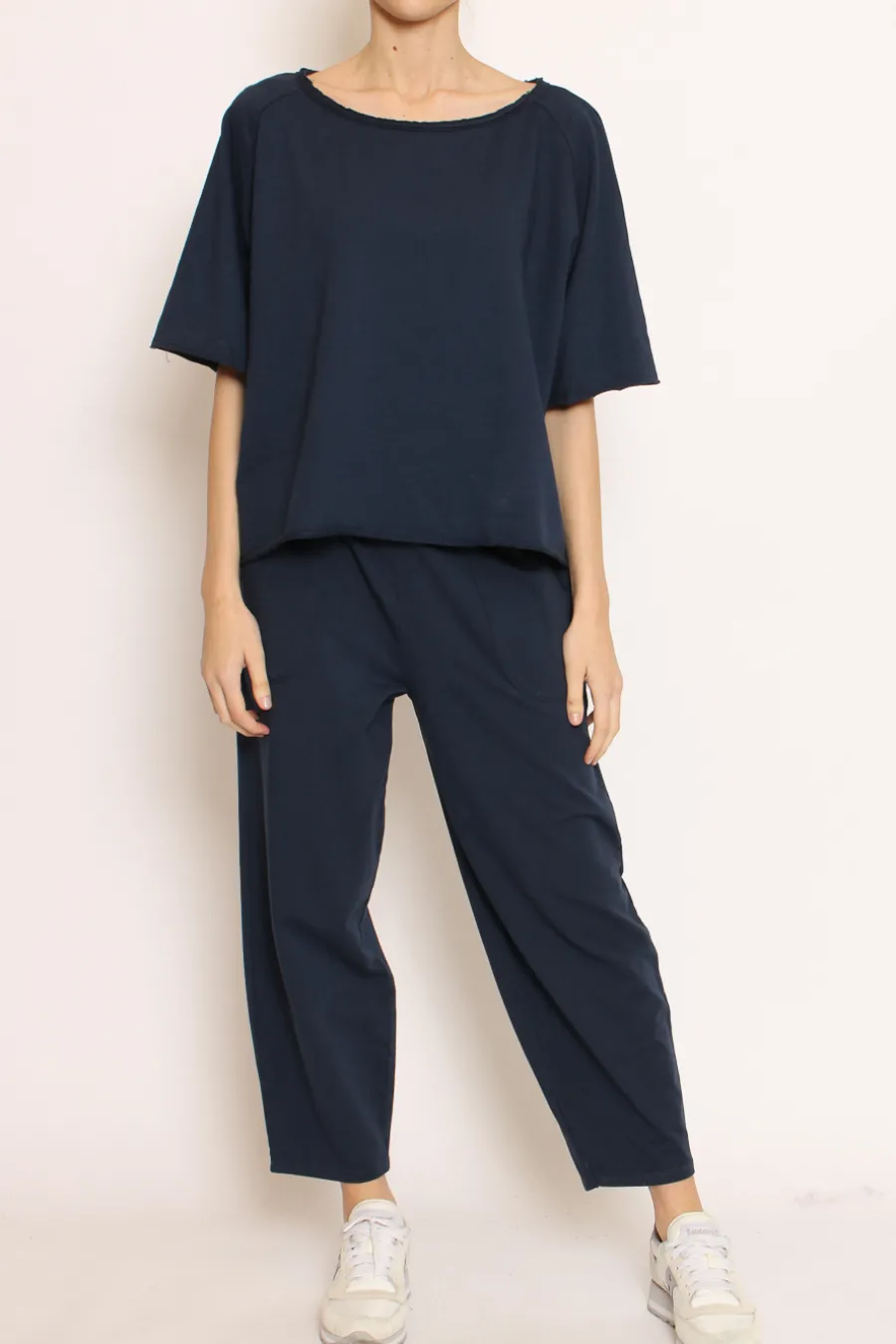 Zeroassoluto Pantalone mom fit felpa light- Pantaloni