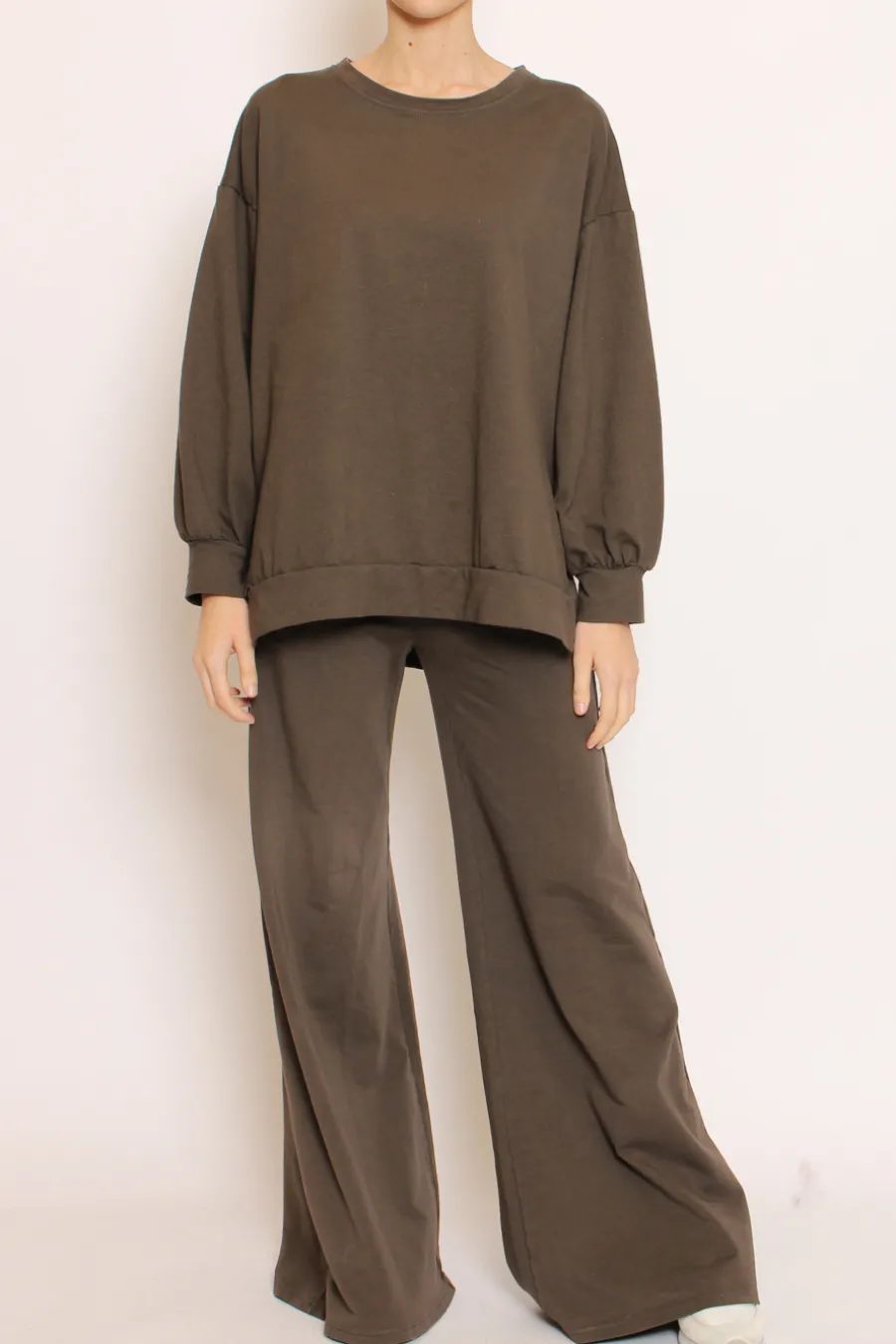 Zeroassoluto Pantalone palazzo felpa light- Pantaloni