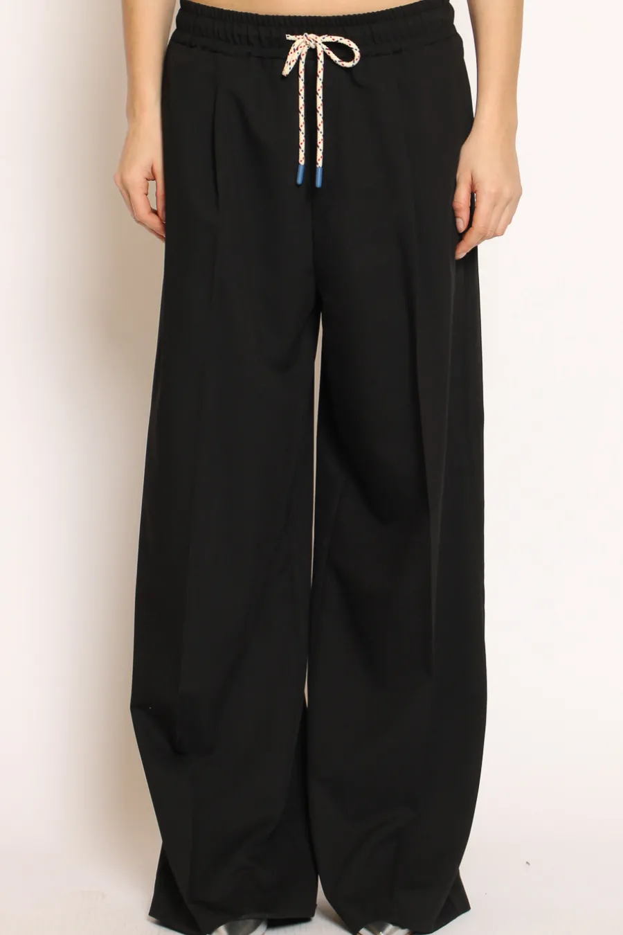Vicolo Pantalone palazzo pinces con laccio- Pantaloni