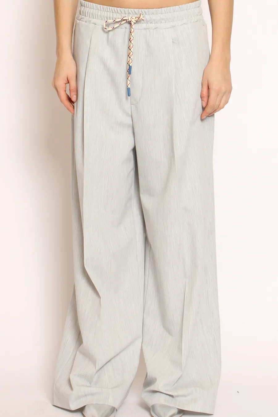 Vicolo Pantalone palazzo pinces con laccio- Pantaloni