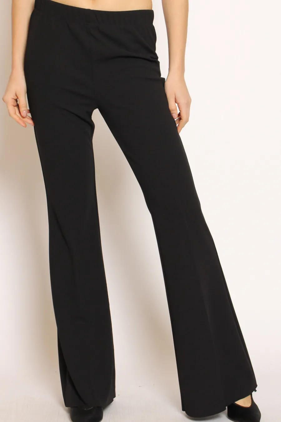 Vicolo Pantalone zampetta tessuto elasticizzato- Pantaloni