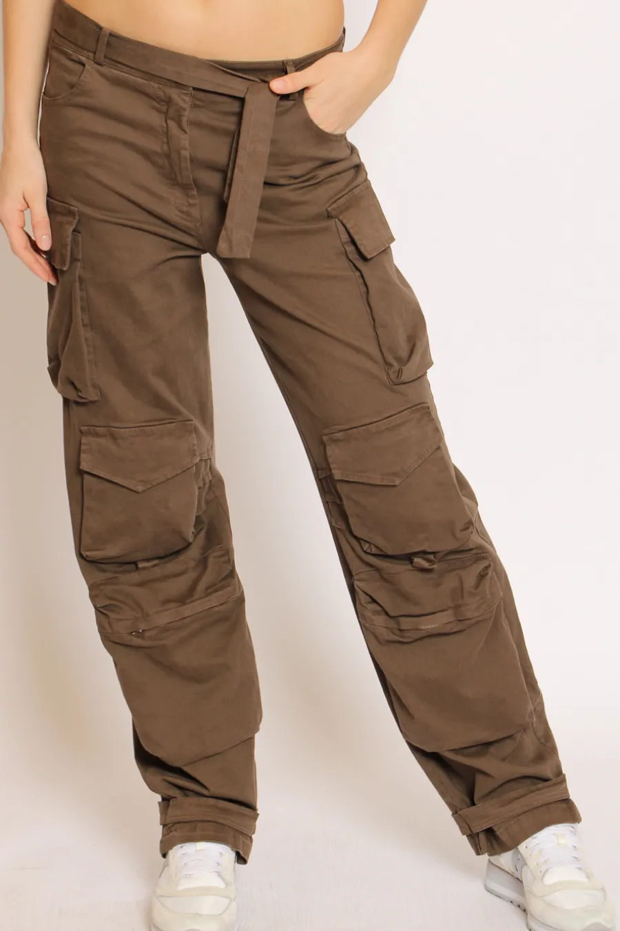 Vicolo Pantaloni cargo moro- Pantaloni