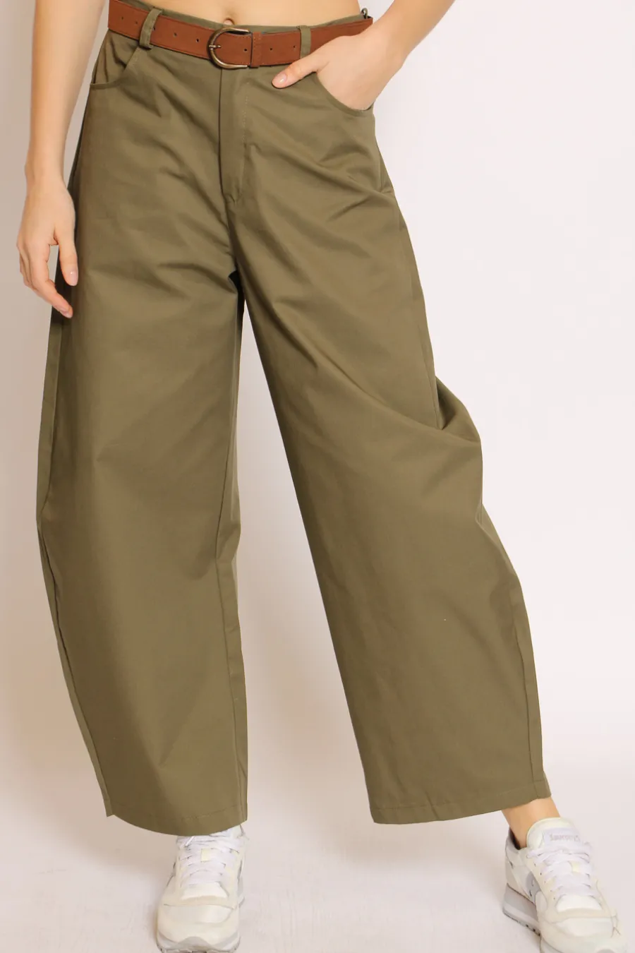 Vicolo Pantaloni mom fit 100 % cotone- Pantaloni