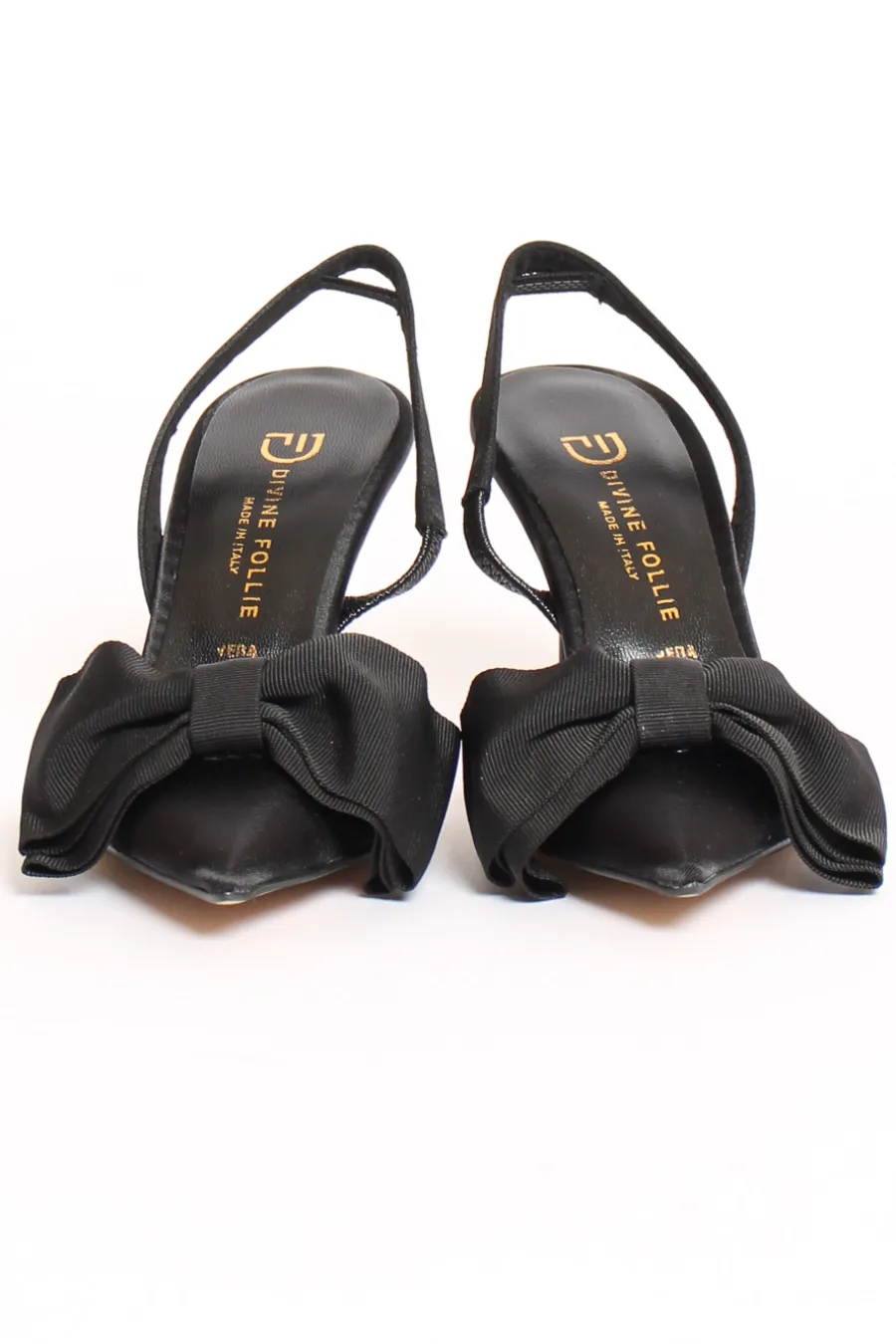 Divine Follie Slingback con fiocco nero- Scarpe
