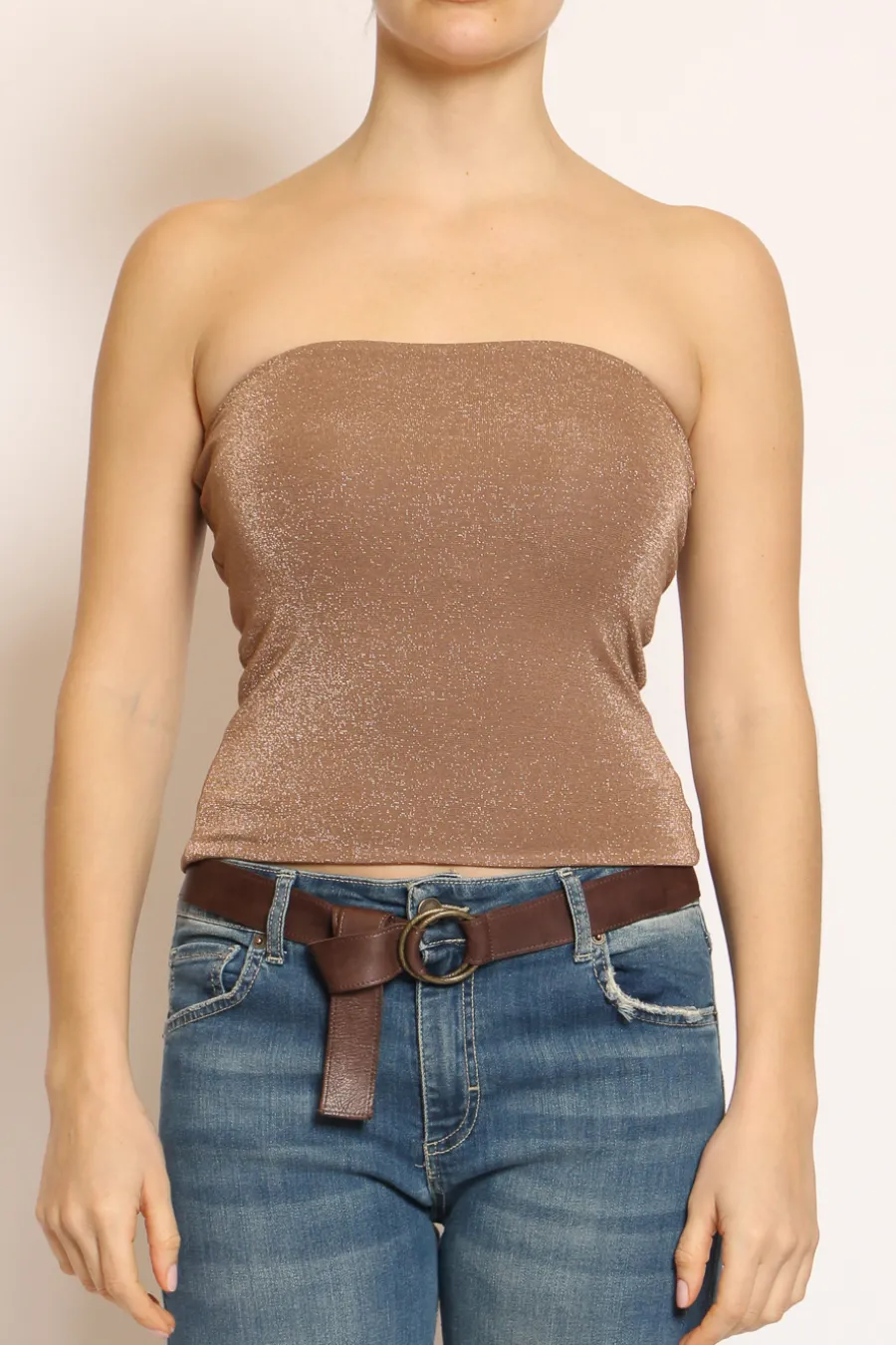 Kontatto Top a fascia in lurex- T-Shirts E Top