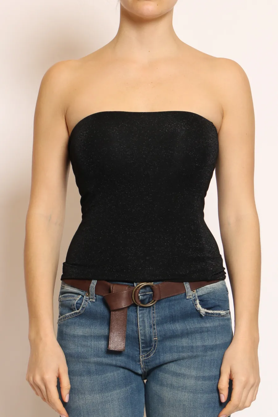 Kontatto Top a fascia in lurex- T-Shirts E Top