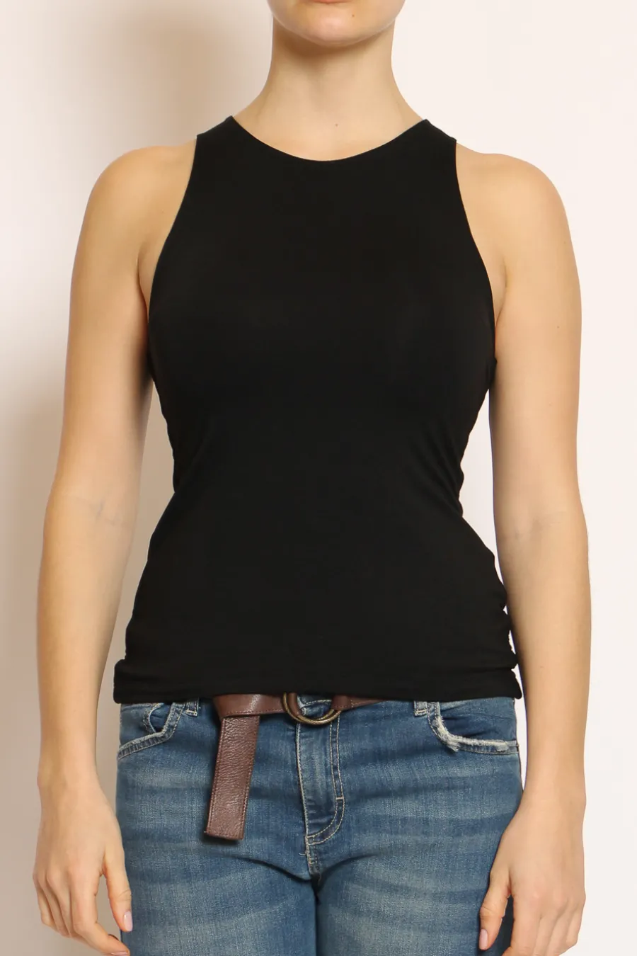 Kontatto Top scollo americana in jersey elasticizzato- T-Shirts E Top