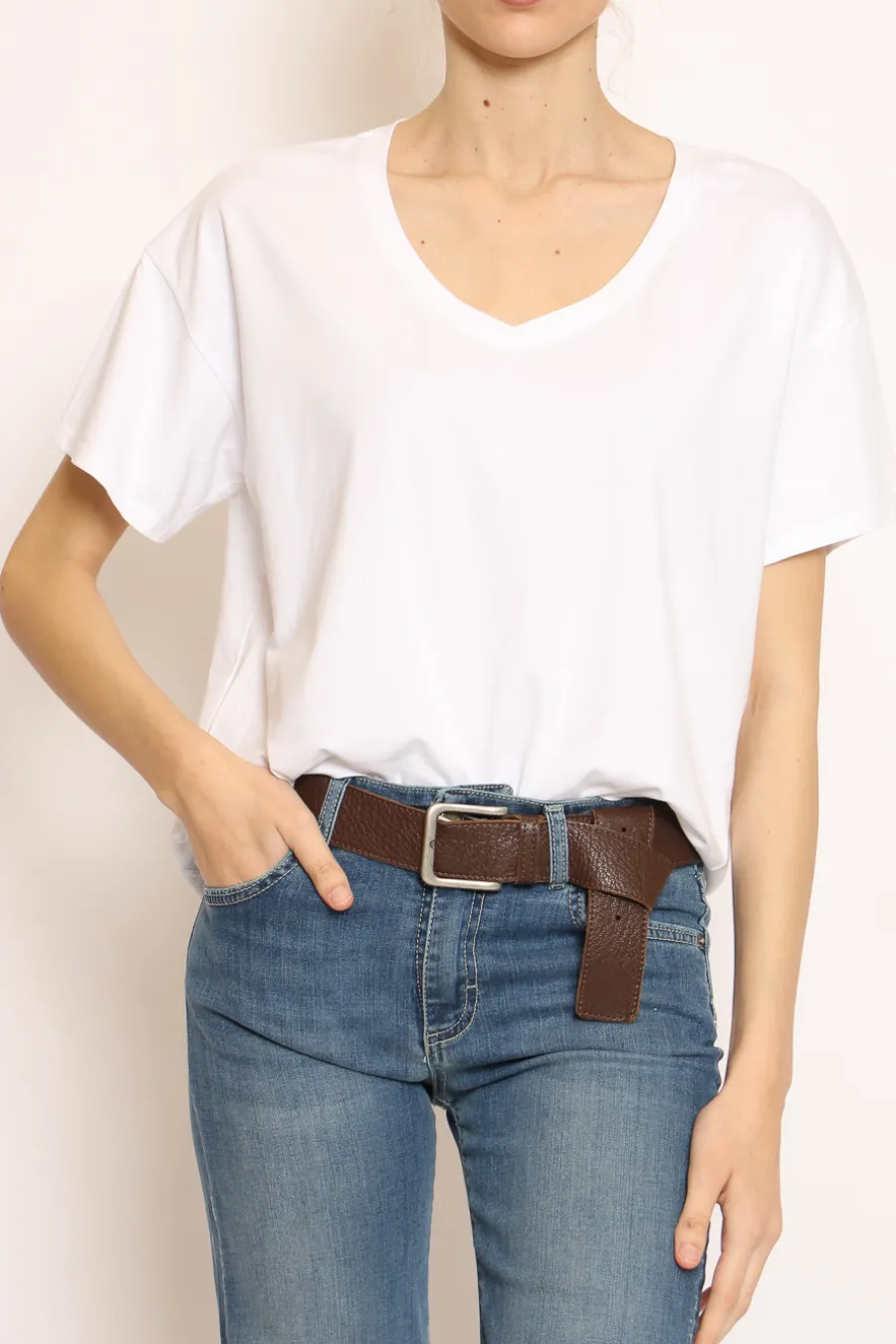 Zeroassoluto T-shirt scollo V mezza manica- T-Shirts E Top