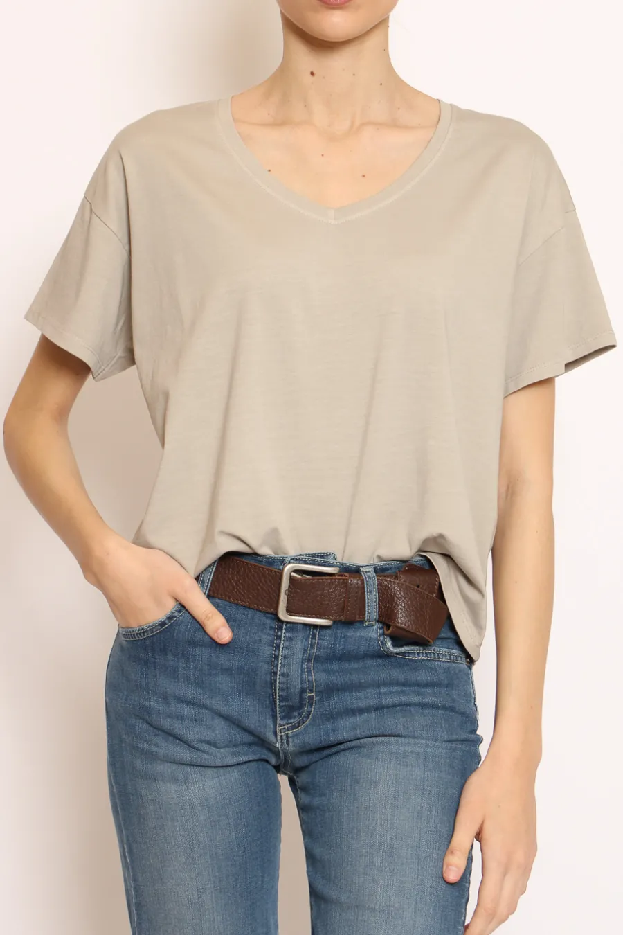 Zeroassoluto T-shirt scollo V mezza manica- T-Shirts E Top