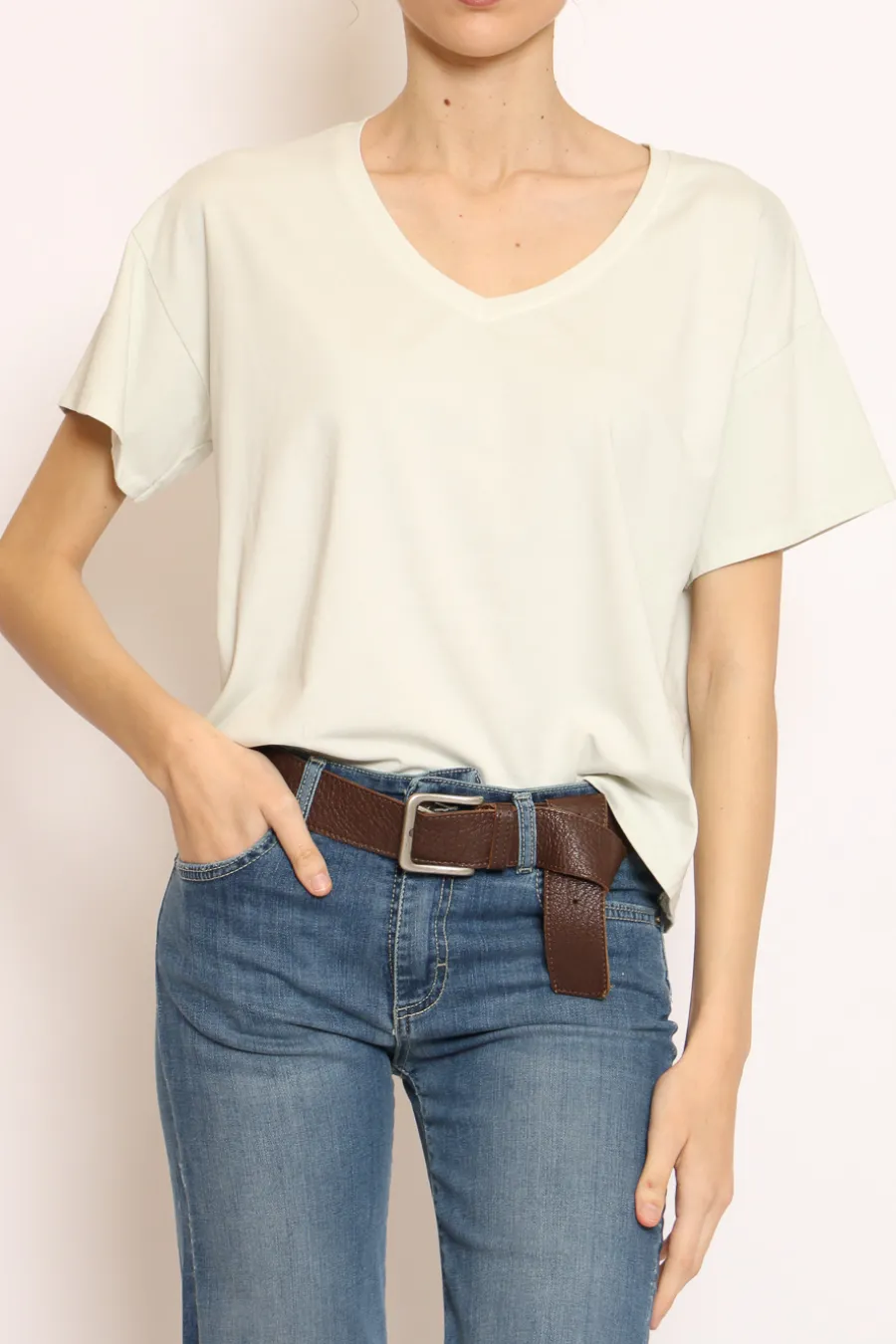 Zeroassoluto T-shirt scollo V mezza manica- T-Shirts E Top