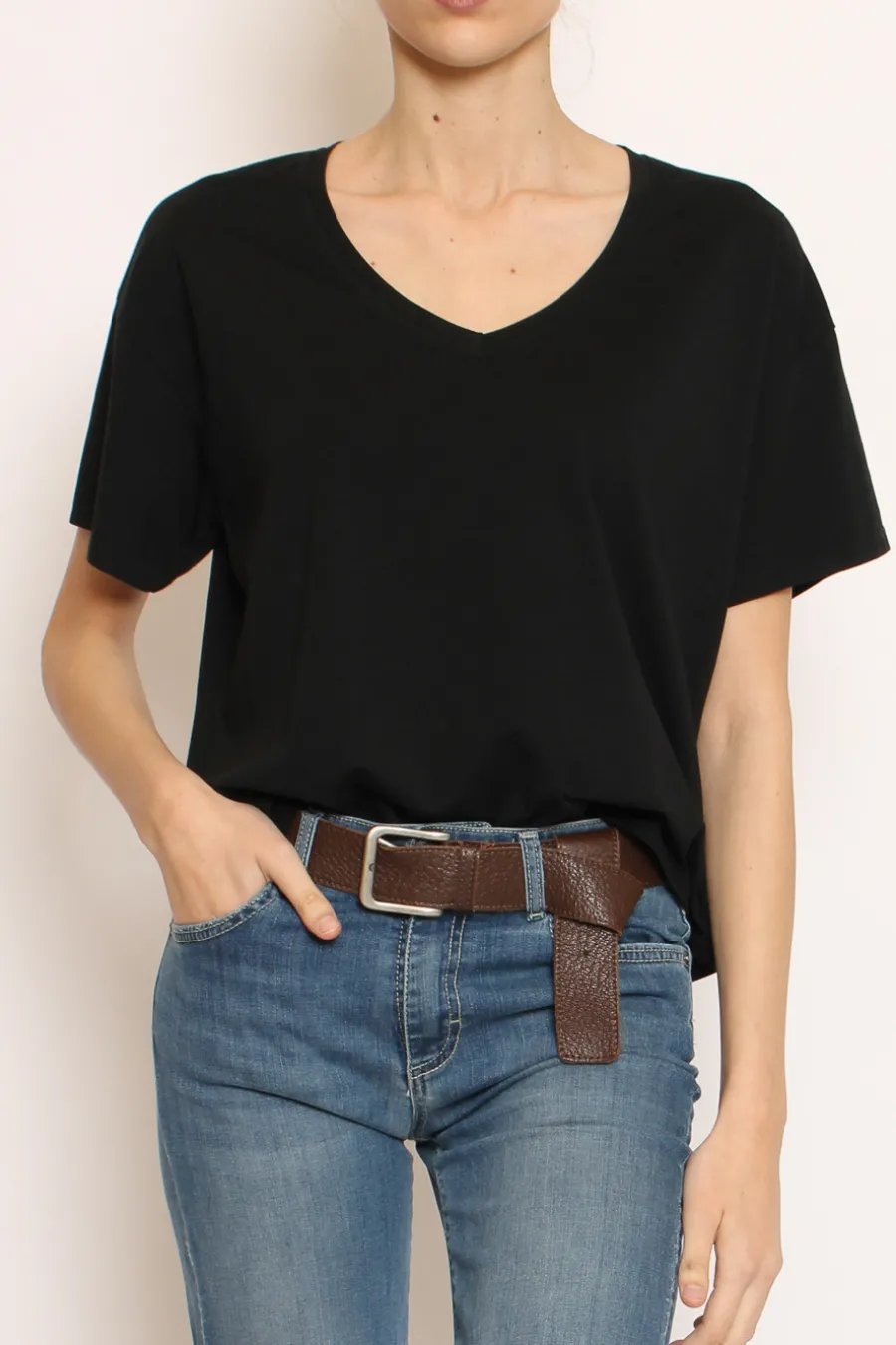 Zeroassoluto T-shirt scollo V mezza manica- T-Shirts E Top