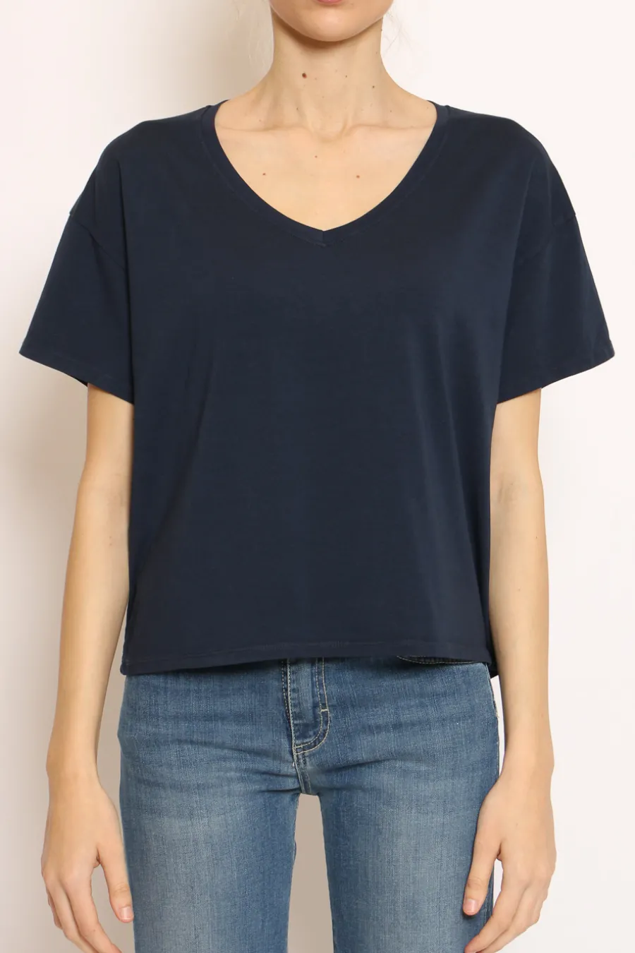Zeroassoluto T-shirt scollo V mezza manica- T-Shirts E Top