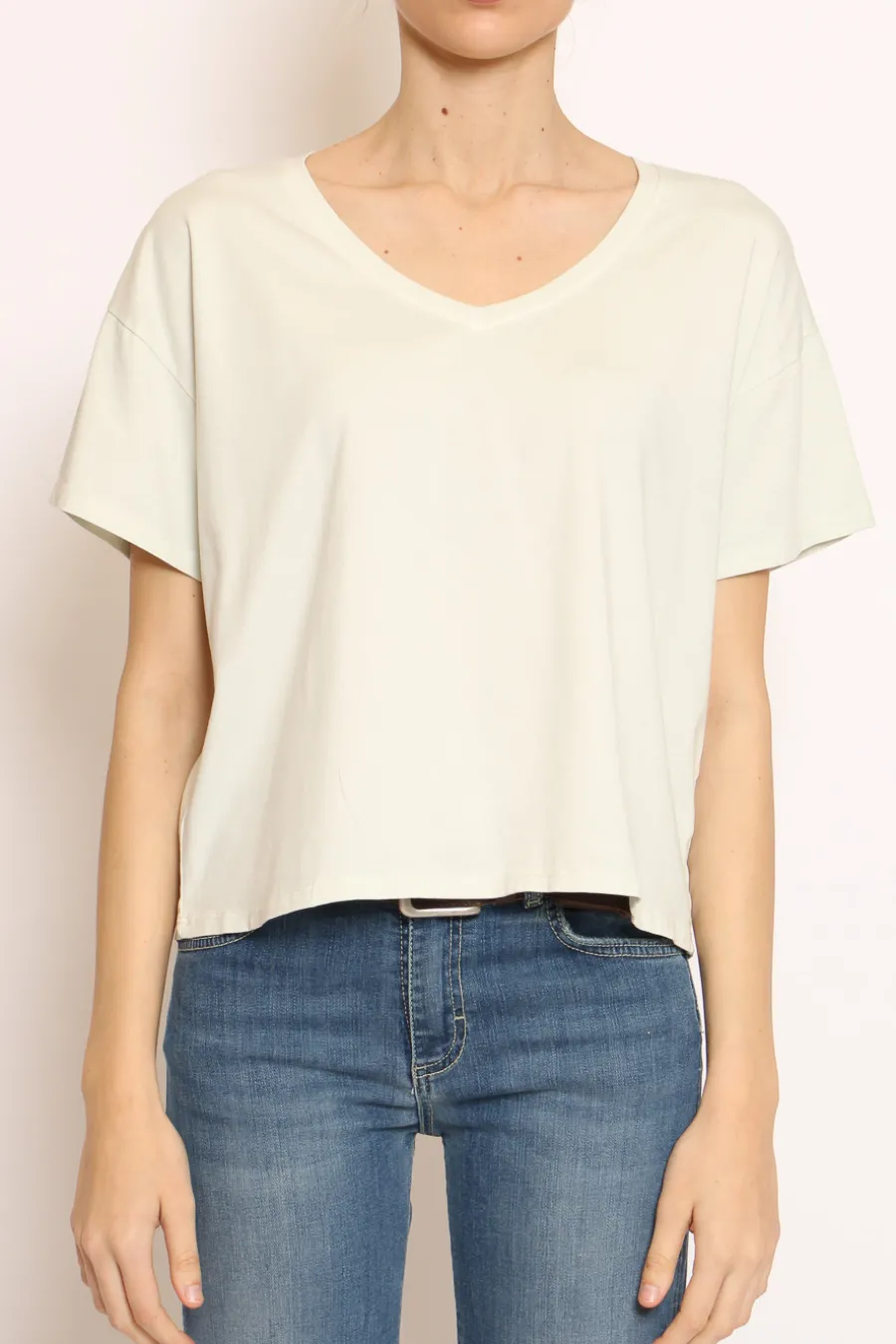 Zeroassoluto T-shirt scollo V mezza manica- T-Shirts E Top