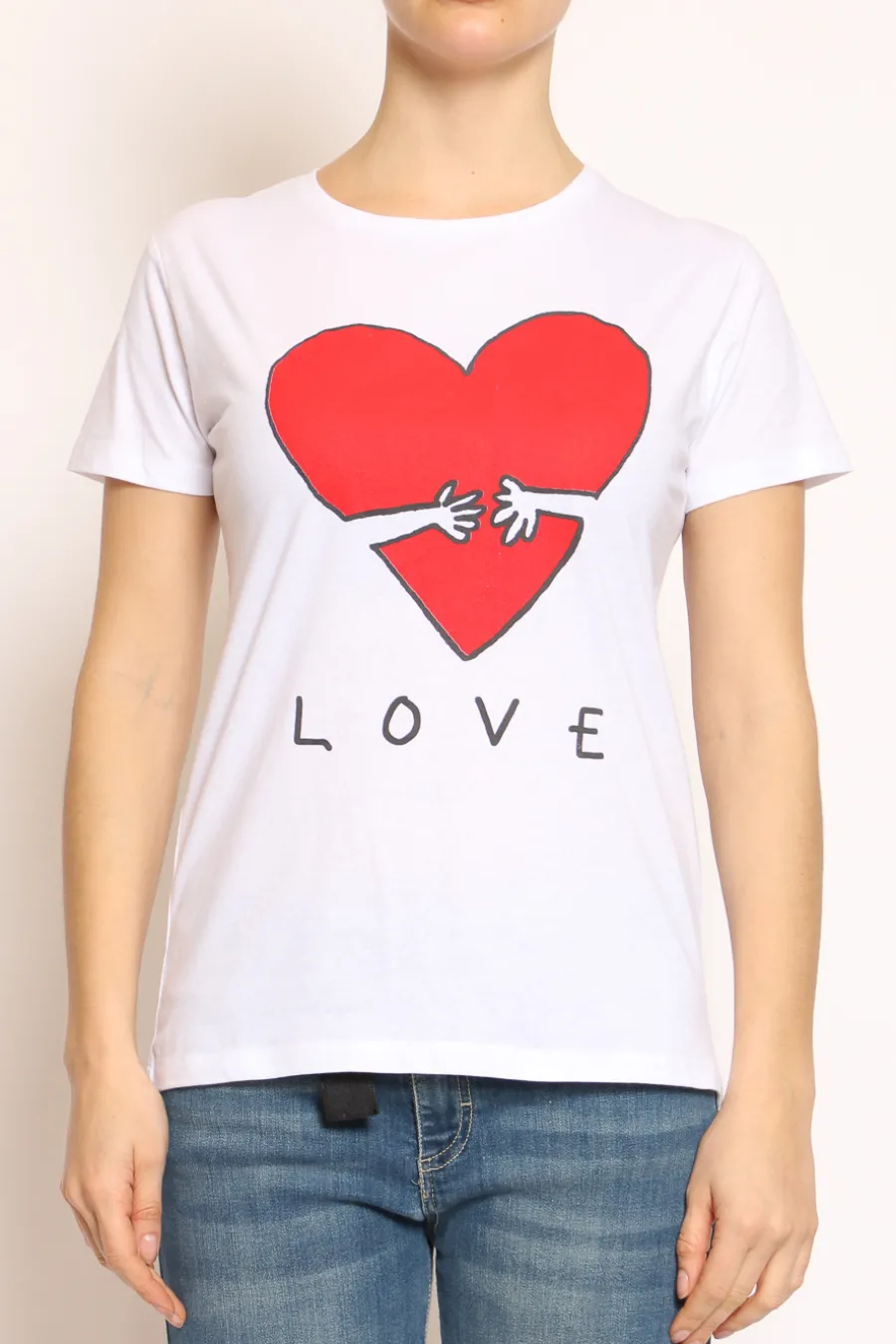 Have one T-shirt cuore love bianco- T-Shirts E Top