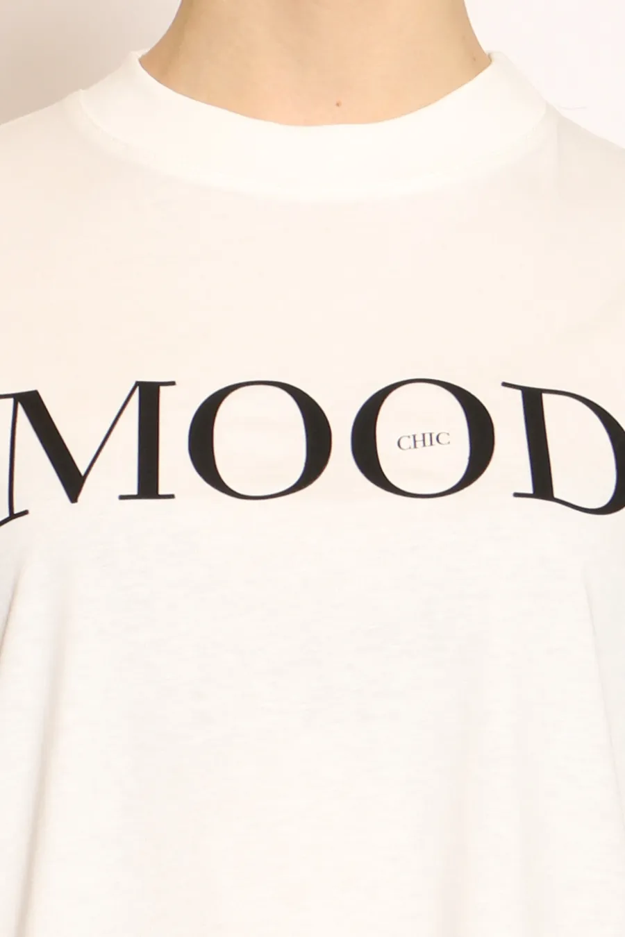 Vicolo T-shirt MOOD CHIC bianco/nero- T-Shirts E Top