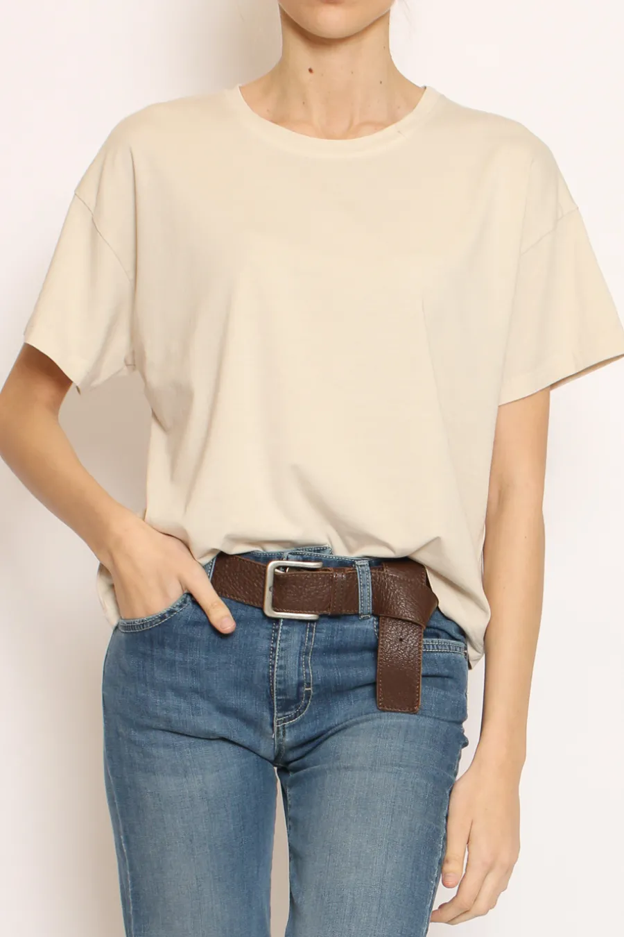 Zeroassoluto T-shirt scatola elasticizzata mezza manica- T-Shirts E Top