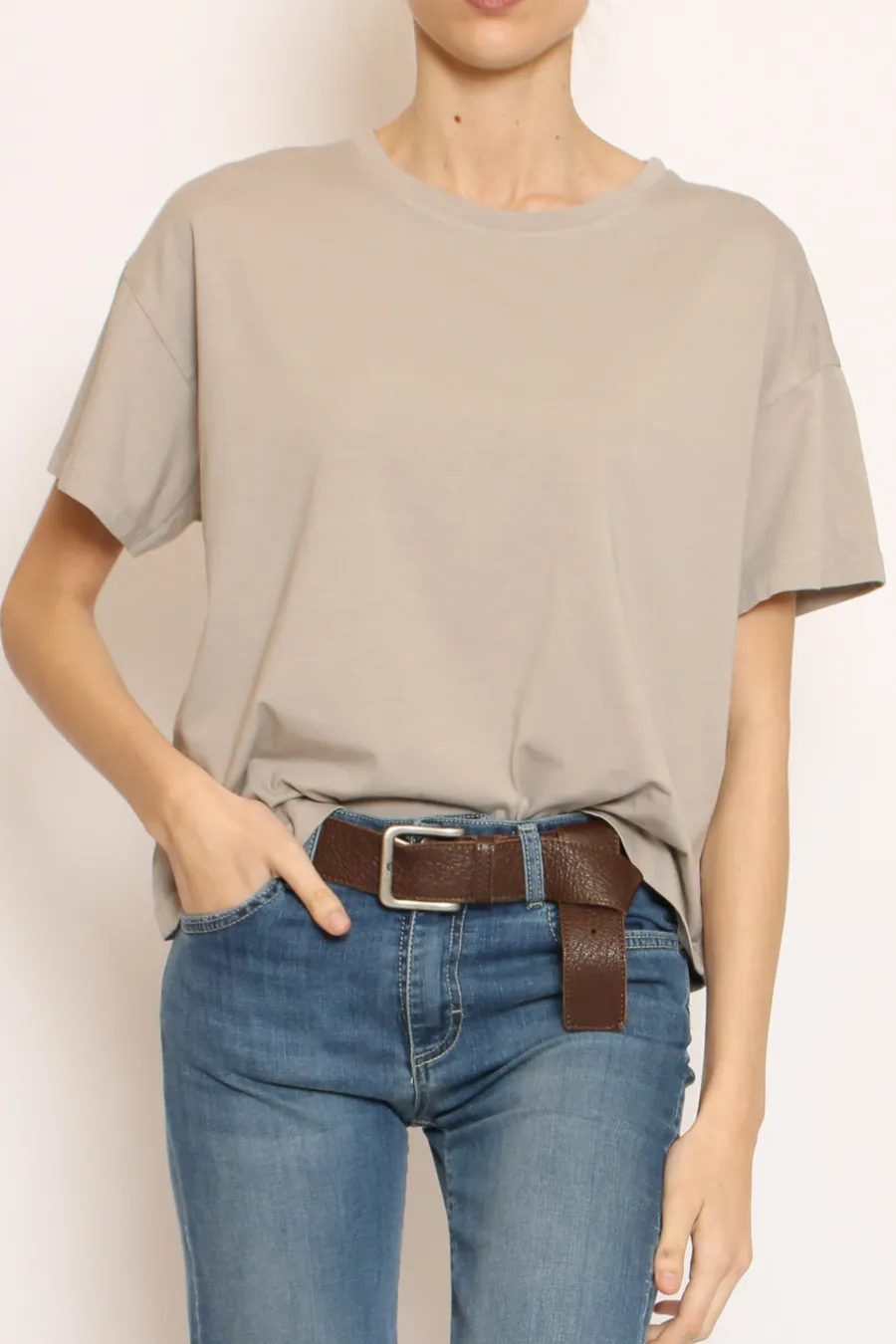 Zeroassoluto T-shirt scatola elasticizzata mezza manica- T-Shirts E Top