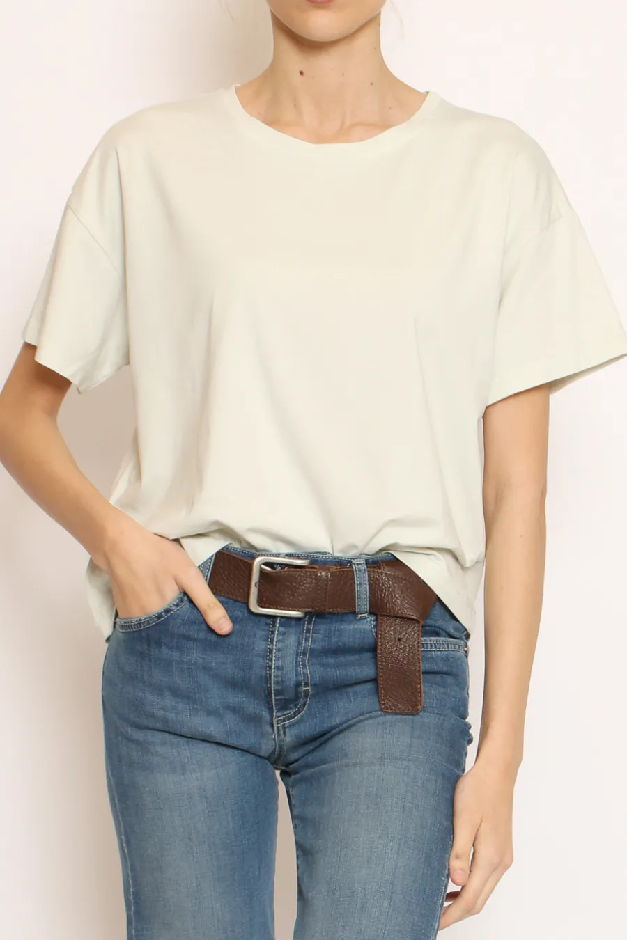 Zeroassoluto T-shirt scatola elasticizzata mezza manica- T-Shirts E Top