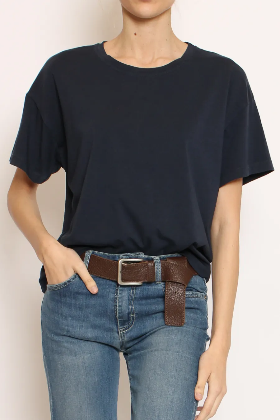 Zeroassoluto T-shirt scatola elasticizzata mezza manica- T-Shirts E Top