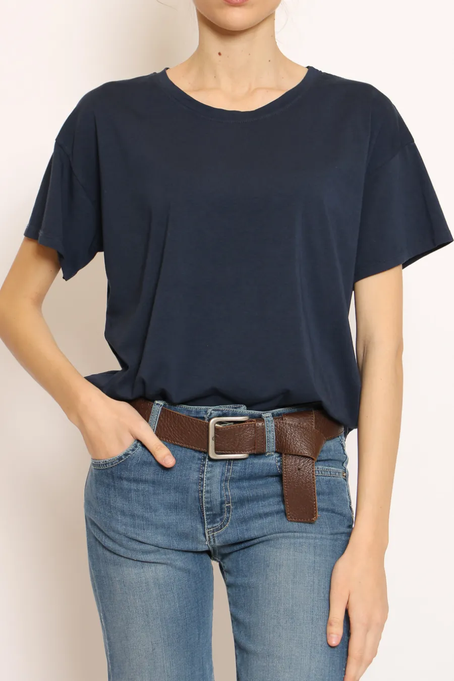 Zeroassoluto T-shirt scatola elasticizzata mezza manica- T-Shirts E Top