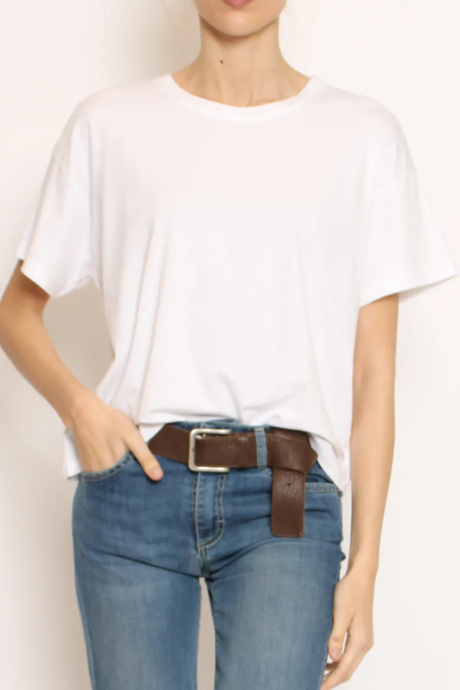 Zeroassoluto T-shirt scatola elasticizzata mezza manica- T-Shirts E Top