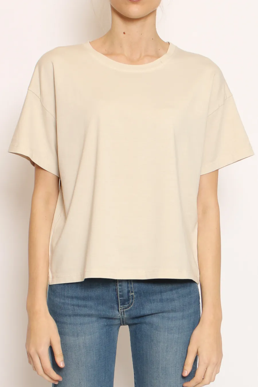 Zeroassoluto T-shirt scatola elasticizzata mezza manica- T-Shirts E Top